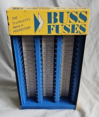 1960s Buss Fuses Metal Counter Or Wall Display Car Auto Parts Store Fuse • $62.99