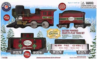 Lionel North Pole Central Ready-to-Play Freight Battery-Powered Train Set **NEW* • $84.95