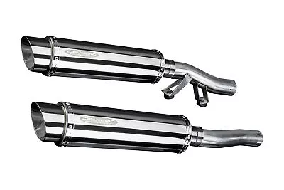 Kawasaki Concours ZG1000 Delkevic 14  Stainless Round Muffler Exhaust 86-06 • $490.99