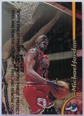 MICHAEL JORDAN 1998-99 Topps Finest #81 W/coating CHICAGO BULLS  *Free Shipping* • $32.99