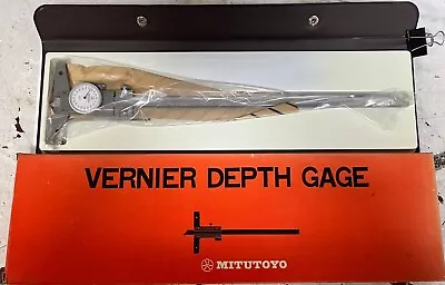 Mitutoyo 527-313: 0 To 12 Inch Range Stainless Steel White Dial Depth Gage • $149