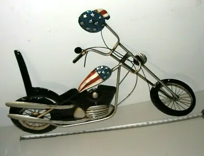 $75 • Buy Metal Harley Davidson Easy Rider Motorcycle Chopper Americana Wall Art 34  LONG
