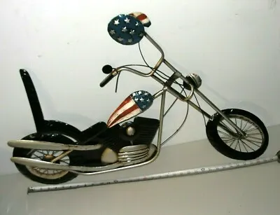 Metal Harley Davidson Easy Rider Motorcycle Chopper Americana Wall Art 34  LONG • $75