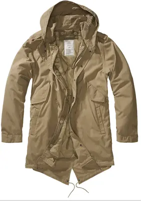 Brandit M51 US Parka Urban Lining Fishtail Mens Casual Outdoor Jacket Olive • $119.90