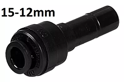 £4.95 • Buy John Guest Push Fit 15mm Stem To 12mm Pushfit Reducer Water Hose Pipe Fitting
