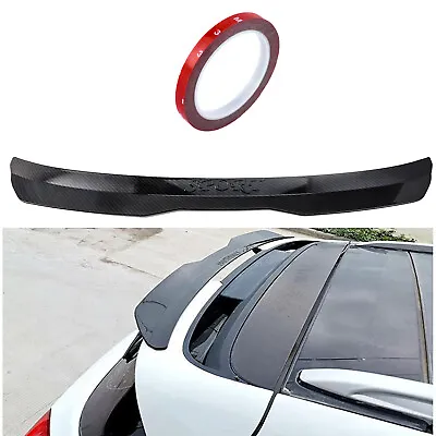 Black Car Rear Roof Lip Spoiler Wing Glossy Tail Trunk Kit ABS Strips Universal • $39.99