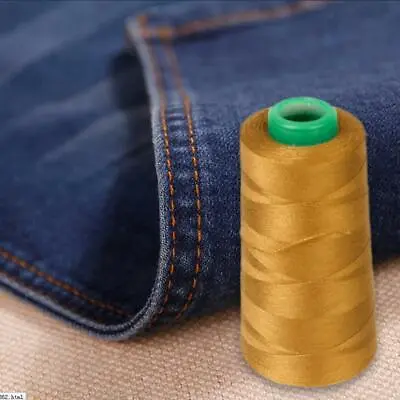 1 Spool Strong Thread For Upholstery Canvas Pants Shoes Accessories Yellow • £8.21