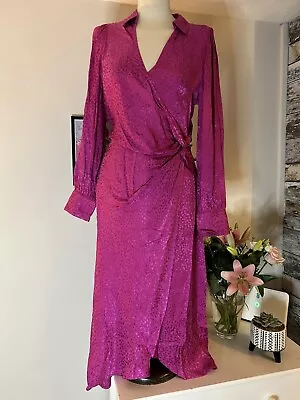 £20 • Buy Lipsy Pink Satin Dress😍 Beautiful Dress RRP £60 Size 18 💖BARGAIN 💖