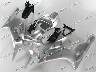 For Ninja ZX-6R 636 2003 2004 Silver ABS Injection Mold Bodywork Fairing Kit • $529.99