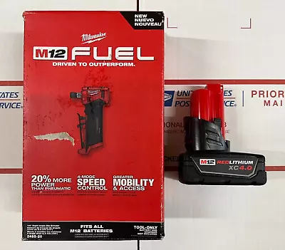 Milwaukee M12 FUEL 1/4  Right Angle Die Grinder 2485-20 + XC4.0 Ah Battery • $212