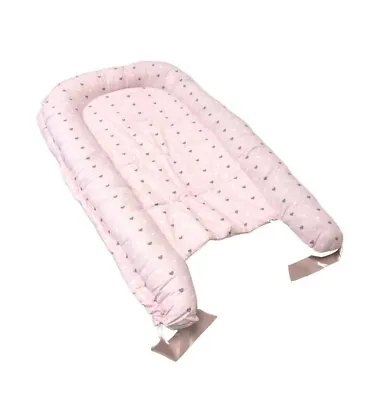 Baby Lounger Newborn Soft Mattress For Crib & Bassinet Breathable Cotton Pink • $19.93