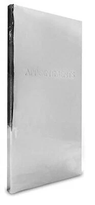 £13.99 • Buy Hourly Daily Planner Appointment Book Organiser Silver Salon Tattoo Beauty 3 Col