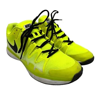 Nike Zoom Vapor 9.5 Tour Tennis Shoes Volt/Black Size 9 • $100