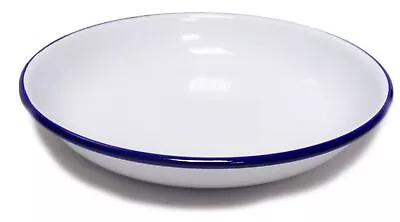 24cm Falcon Enamel Rice Pasta Plate Bowl Traditional Camping Caravan Baking Pie • £7.19