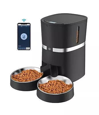 Smart Cat Feeder WellToBe Automatic Cat Feeder WiFi Enable Pet Dog Food Disp... • $107.33