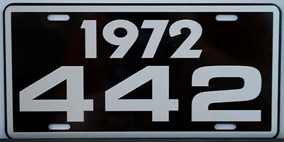 1972 72 Oldsmobile 442 License Plate Olds W30 W31 400 455 Hurst F85 Cutlass M21 • $18.95