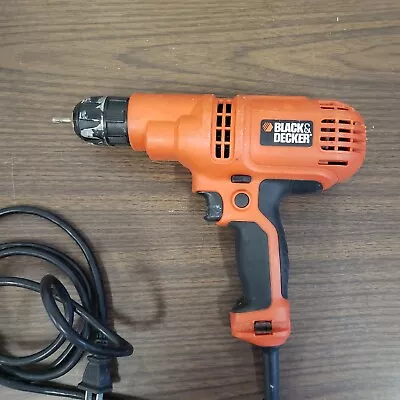 Black Decker 5.2 Amp 3/8 Electric Drill  DR260 Tested Works • $14