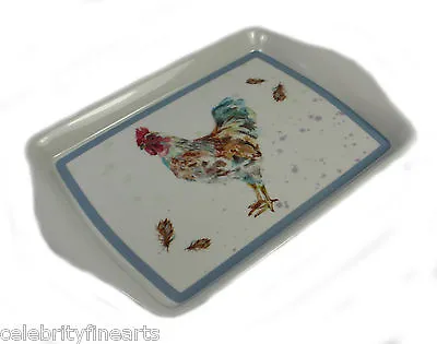 Cockerel Chicken Hen Snack Tray Home Accessory Great Gift Present Idea NEW • £2.99