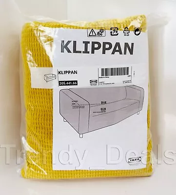 Ikea KLIPPAN Cover For Loveseat Vansbro Yellow Limited Edition 205.441.66 - NEW • £162.94