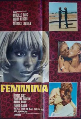 LA GRANDE SAUTERELLE Italian 1F Movie Poster MIREILLE DARC GEORGES LAUTNER 1967 • $85