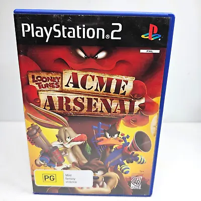 $16.99 • Buy Acme Arsenal Looney Tunes PS2 Complete PG PAL R4 2007 Sony Australia VGC