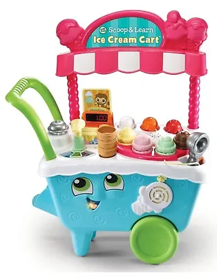 LeapFrog  Scoop & Learn Ice Cream Cart Pretend Toddler Toy Role Play Food 600703 • £59.99