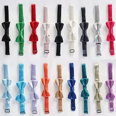 $7.97 • Buy Boys Bow Ties Pre Tied Party Formal Wedding Kids Bow Tie Party Adjustable New