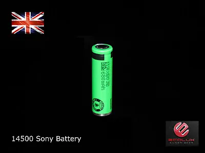 Sony 14500 Battery 3.7V 680mAh Flat Lithium Rechargeable 14500VR2 Cell UK Stock • £6.39