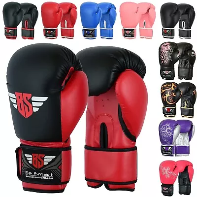 Kids Boxing Gloves Punch Bag Kid Muay Punching MMA Thai Training Mitts Boys Girl • £12.99