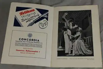 Program Booklet Städtische Stage Hannover - Game Time 1949/50 - Drama / S205 • £18.15