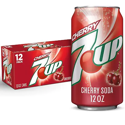 7UP Cherry Flavored Soda 12 Fl Oz Cans (Pack Of 12) • £16.51