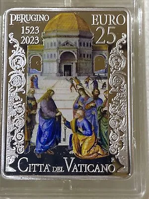 Vatican Silver 25 Euro Perugino Only 1500 Coined • $399