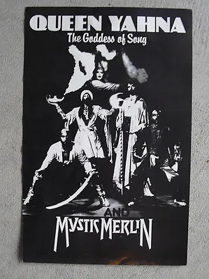 Vintage Small Poster Queen Yahna And Mystic Merlin • $19