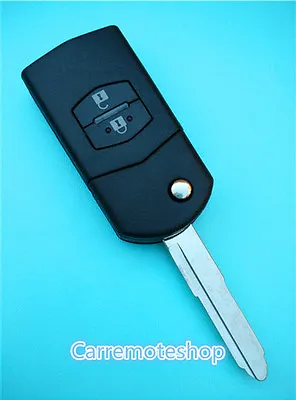 $12.55 • Buy Mazda 2 Button Remote Flip Key Shell For Mazda 3  5  6 RX7  RX8 BT50