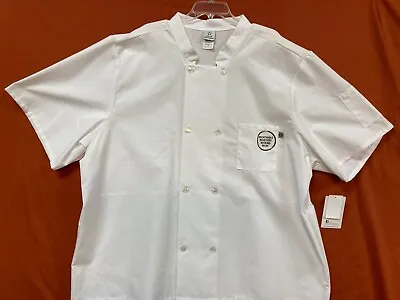Five Star Unisex White Short Sleeve Chef Coats. • $9.95