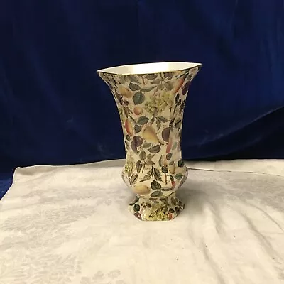 Formalties By Baum Bros. Porcelain Vase “Eden Fruit Chintz”  - China. • $22