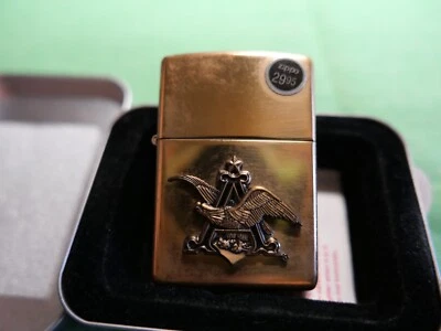$257 • Buy Zippo Budweiser Anheuser Busch Eagle Brass Lighter 2001