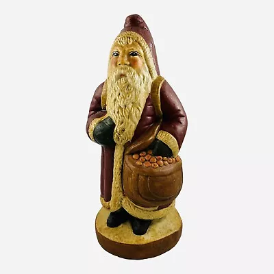 Gorham Vaillancourt Folk Art Santa Father Christmas Figure Holiday Sculpture 10” • $99.99