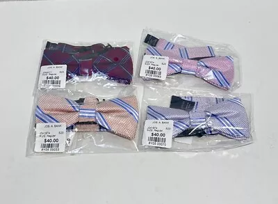 Jos. A. Bank Prettied Adjustable Bow Tie Mixed Lot Of 4 New • $49.87