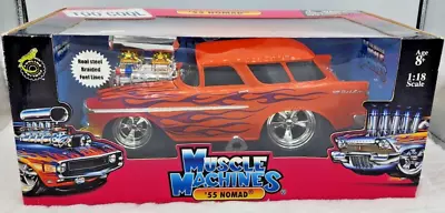 Vintage  Muscle Machine  1955 Chevy Nomad Orange  Too Cool  New In Box • $199.99