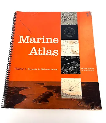 Marine Atlas Vol.1 Olympia To Malcolm Island 1968 Vintage FREE Shipping • $39.99