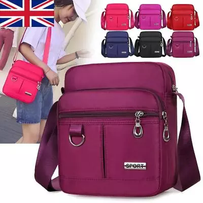 Ladies Messenger Cross Body Bags Women Shoulder Over Holiday Travel Handbag Bag • £8.39