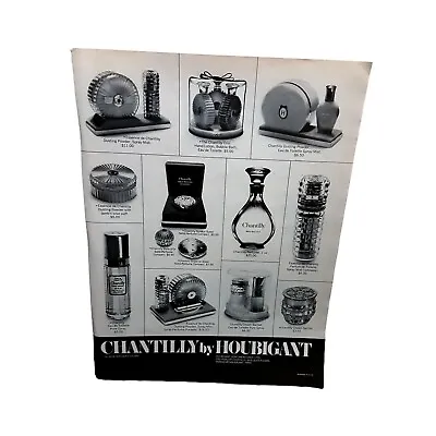 1970 Houbigant Chantilly Perfume Powder Vintage Print Ad 70s • $6.99