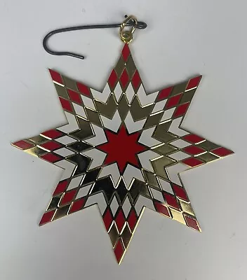 Rare 1987 Metropolitan Museum Of Art Mma Quilt Star Gold-plated Brass Ornament • $25