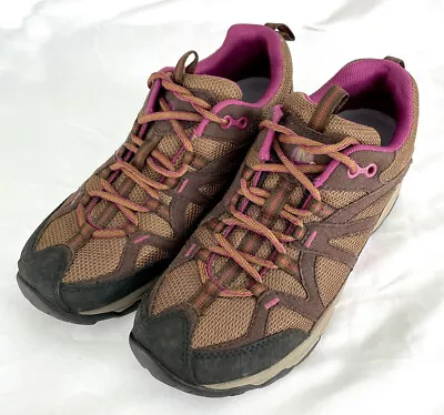 NWOT Merrell Calia/Otter Performance Women’s Sz 7 Hiking Shoes Brown Pink • $41.99