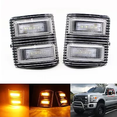 Clear Lens Side Mirror LED Turn Signal Light For Ford F250 F350 F450 Super Duty • $29.99