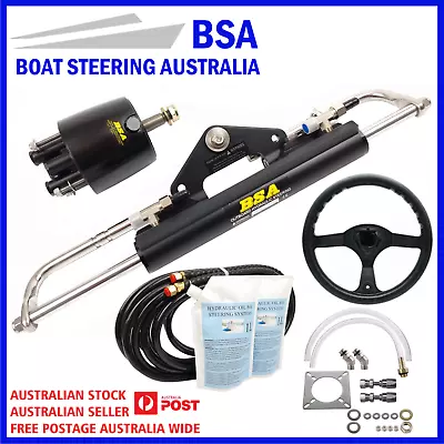 Boat Hydraulic Steering System Kit Marine Outboard Steering For Johnson 150HP • $760.99