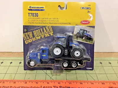 1/64 Peterbilt 367 & New Holland T7030 Tractor Factory Sealed • $50.87