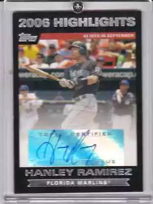 Hanley Ramirez 2007 Topps 2006 Highlights Auto #HAHR Marlins Red Sox • $9.50