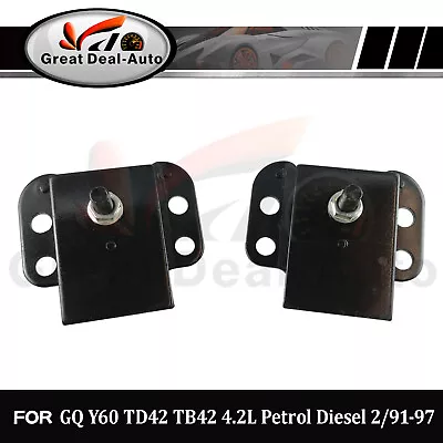 2 Front Engine Mounts For Patrol GQ Y60 TD42 TB42 4.2L 2/91-97 4 Bolt Hole Style • $58.85